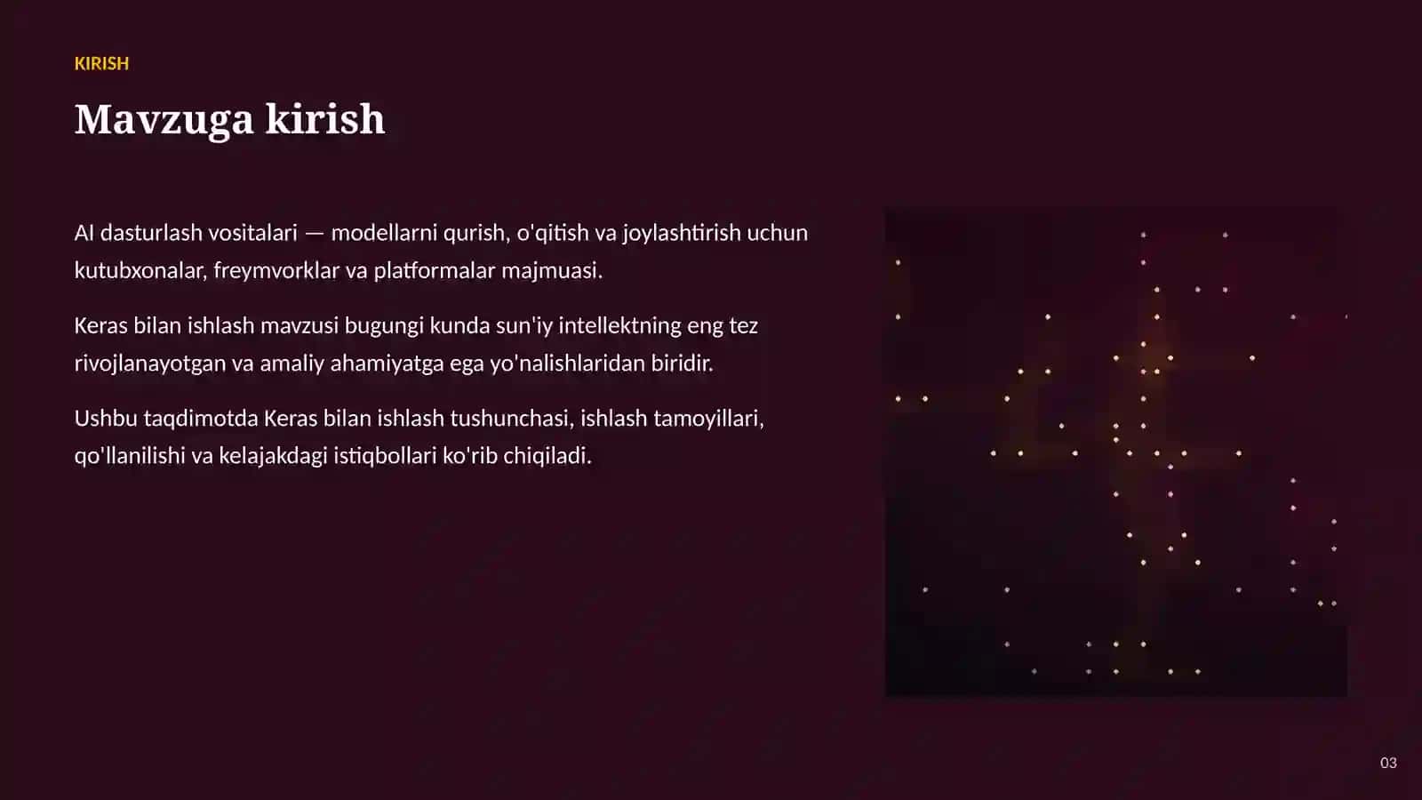 SUN'IY INTELLEKT • AI DASTURLASH VOSITALARI 3