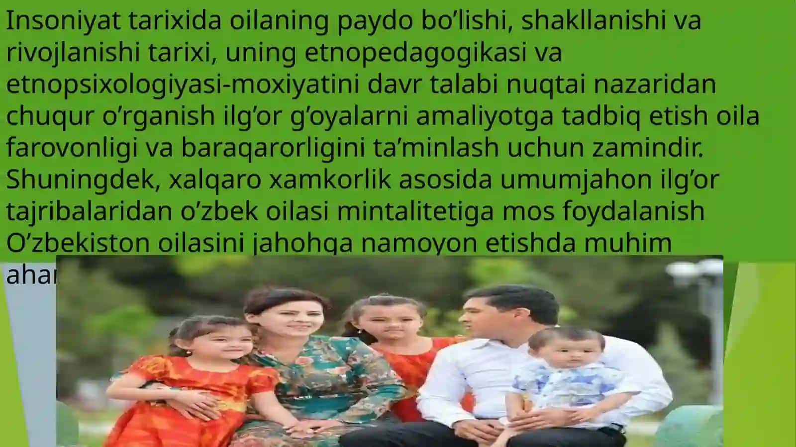 Mustaqillik yillari oila tarbiyasi masalalari 3