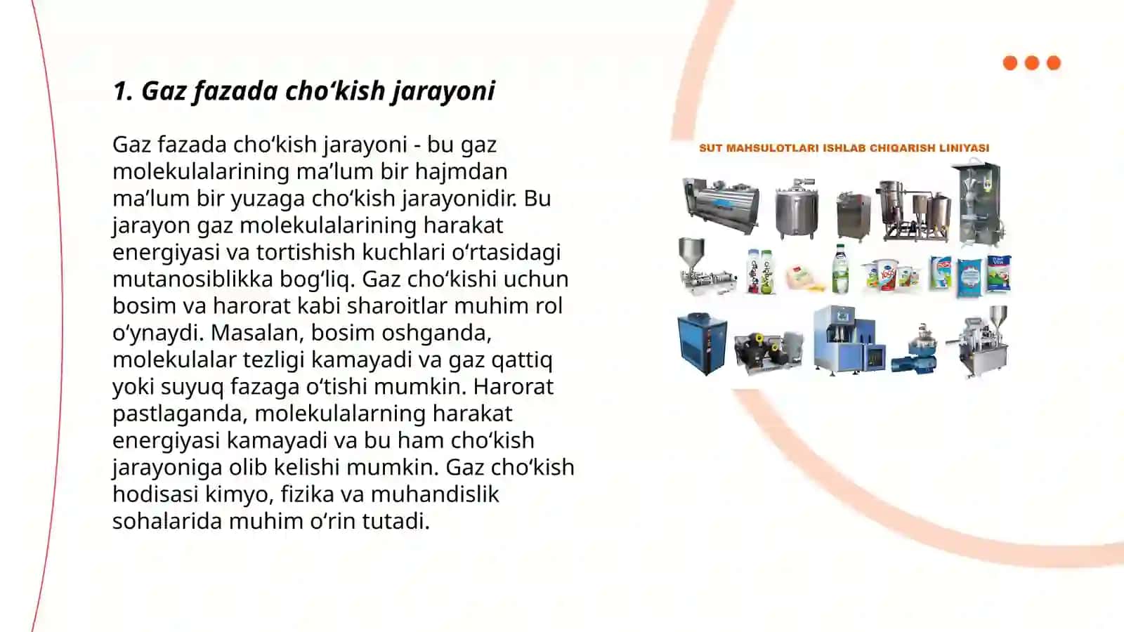 Gaz fazalarda choʻkishda prekursor sifatida turli moddalarni ishlatilishi 3