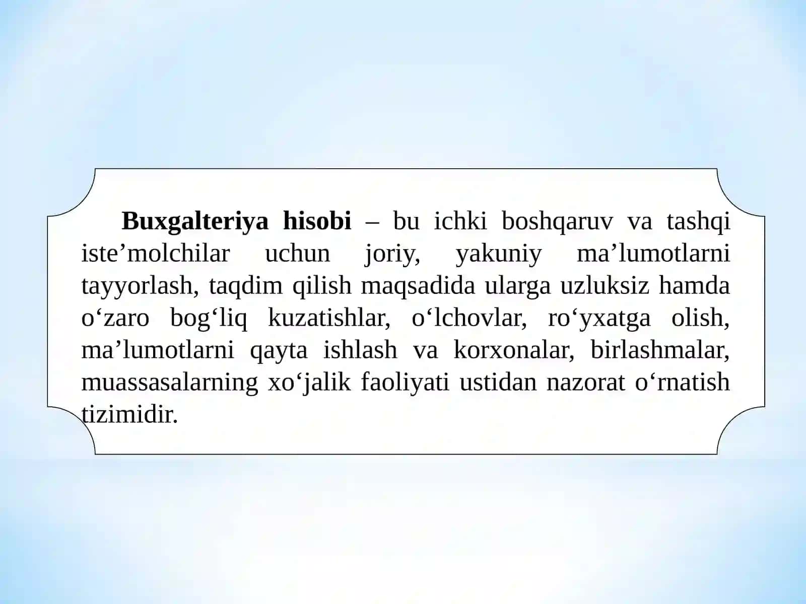Mоliyaviy hisоb fаnigа kirish 3