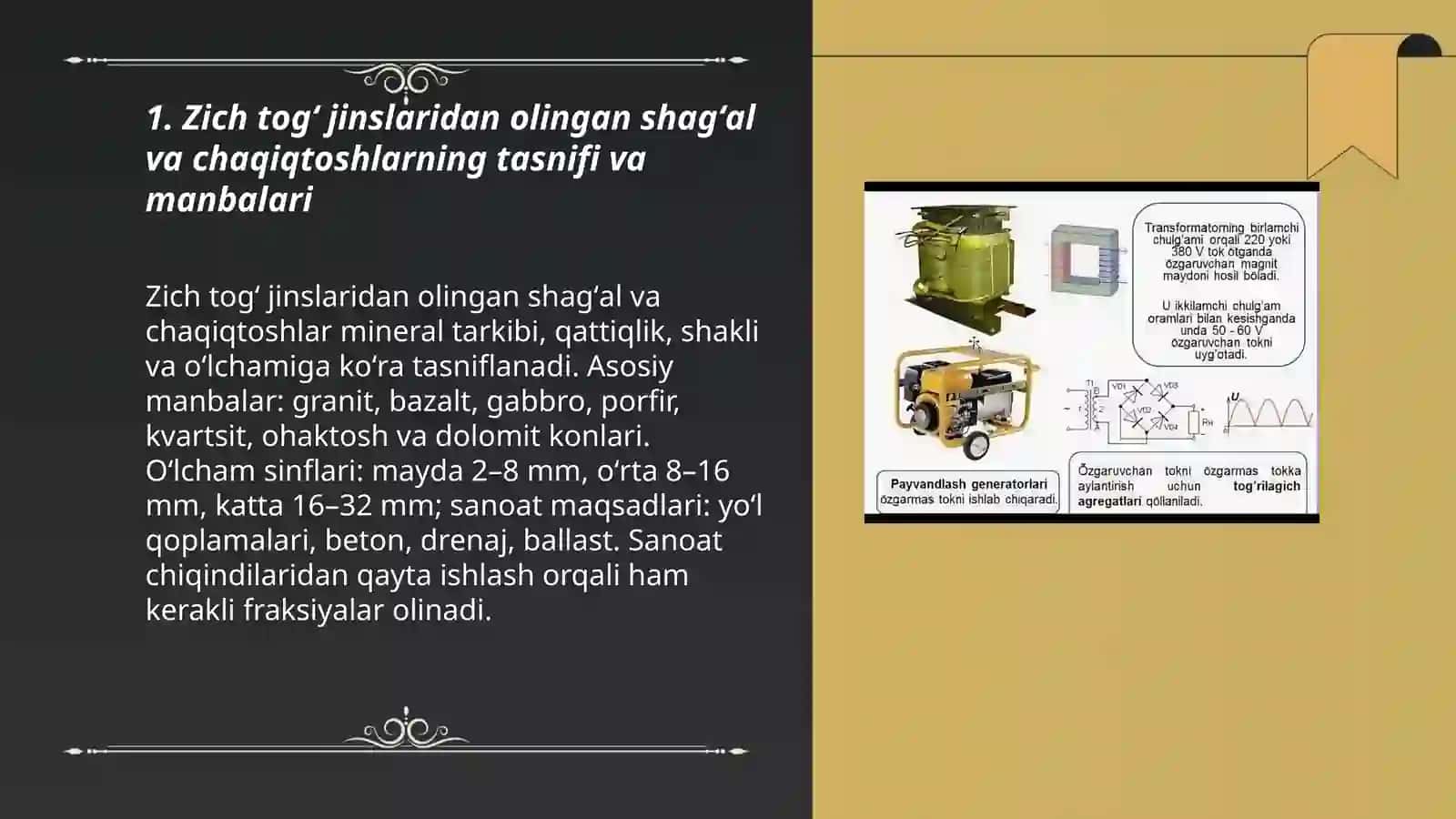 Zich togʻ jinslaridan va sanoat ishlab chiqarish chiqindilaridan olingan shagʻal va chaqiqtosh. Fizik -mexanik sinov usullari 3
