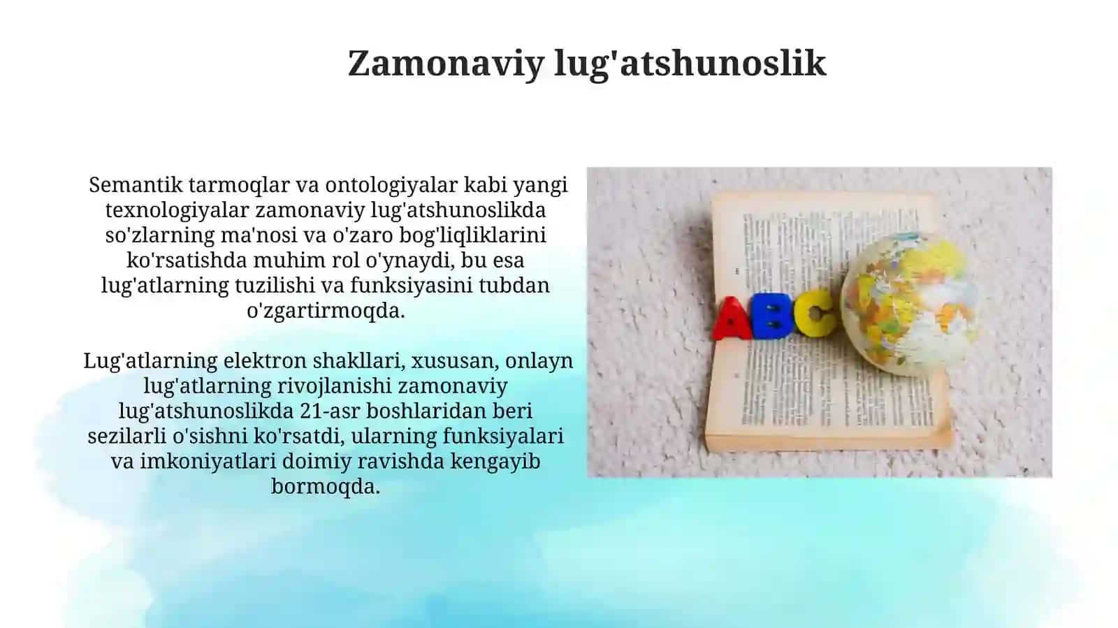 Zamonaviy lug'atshunoslik 3