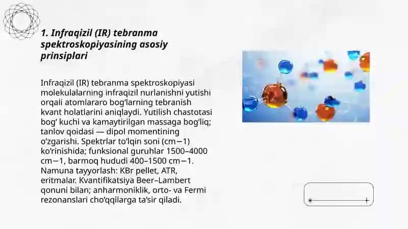 Organik molekulalarning tebranma va aylanma spektrlari 3