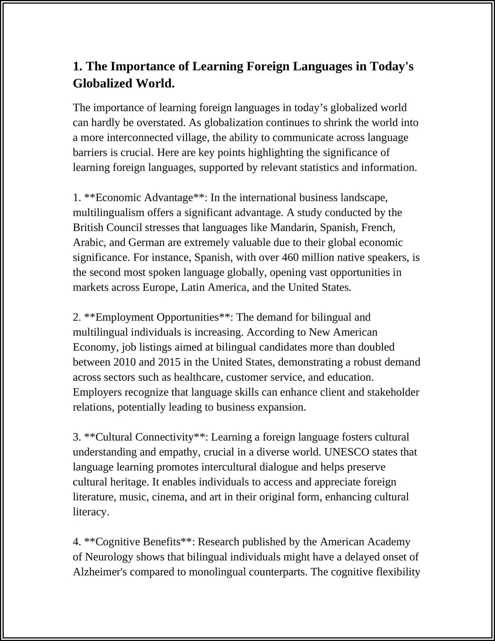 EDUCATION AND ROLE FOREIGN LANGUAGES 3