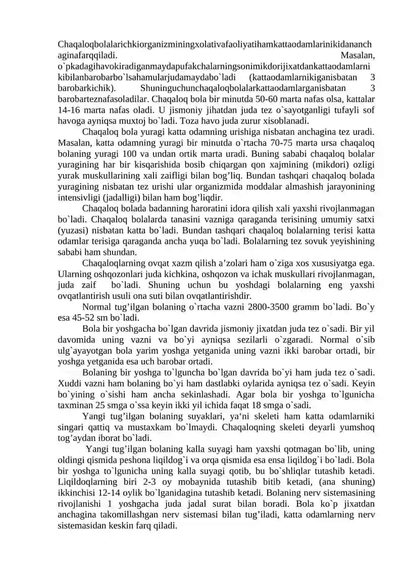 Chaqaloqlik davrida jismoniy va psixologik rivojlanish 3