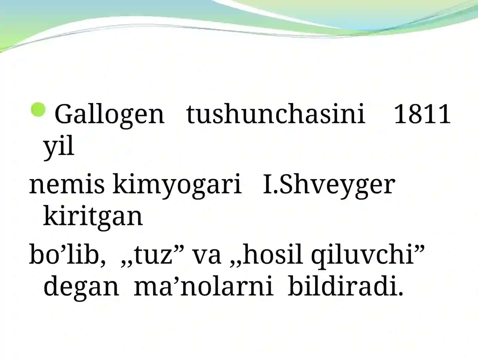 Gallogenlar mavzusi bo’yicha ilmiy ma’lumotlar 3