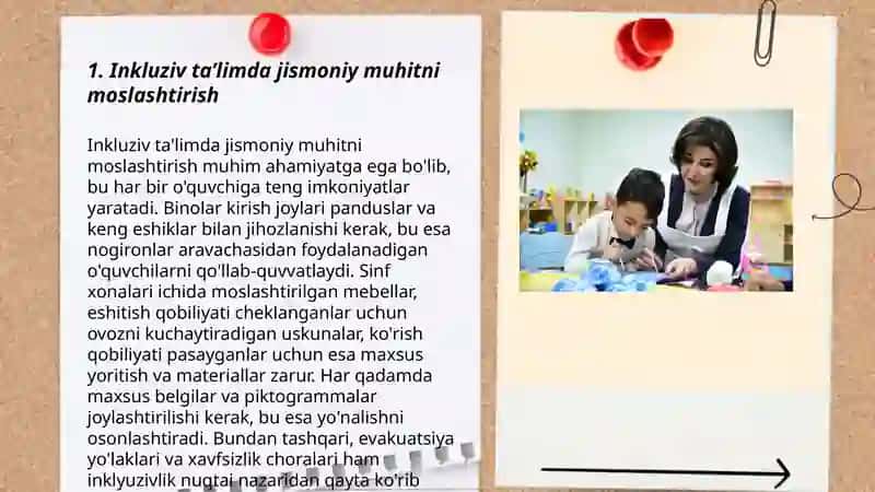 Inkluziv ta'limda jismoniy muhitni moslashtirish 3