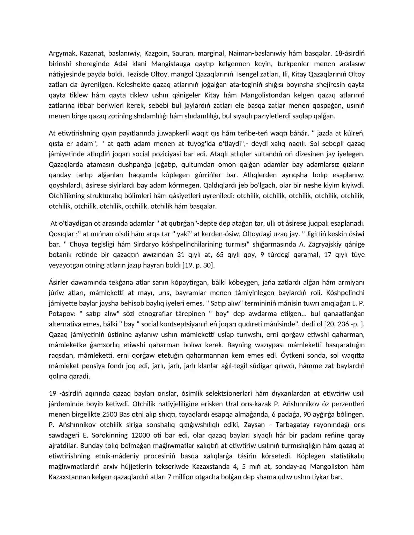 Tiykarǵı bólim 3
