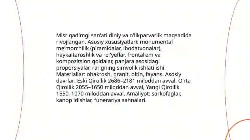 Qadimgi dunyo san'ati 3
