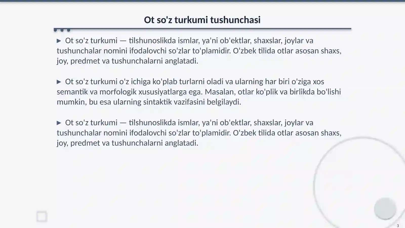 Ot soʻz turkumi va uning oʻrganilish tarixi 3