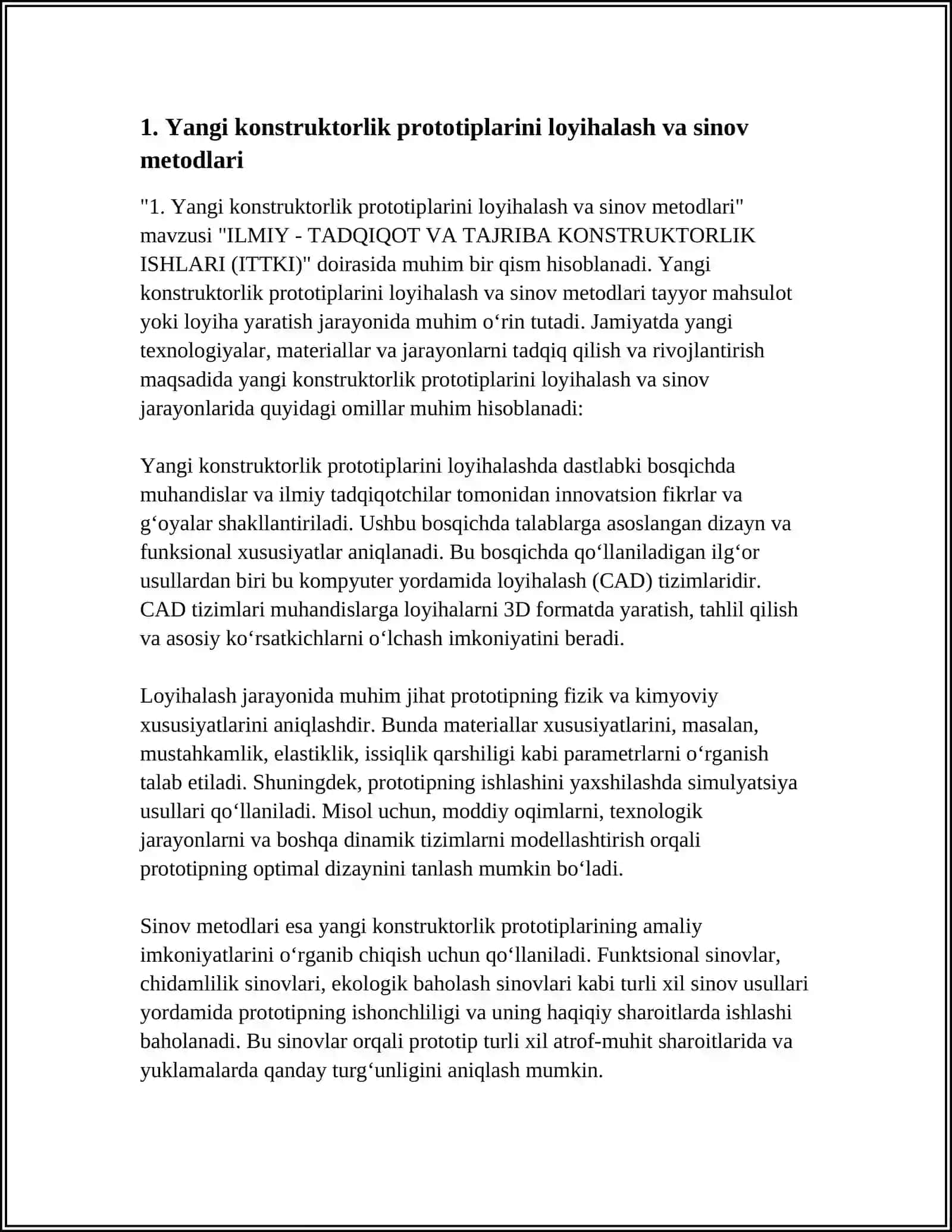 ILMIY - TADQIQOT VA TAJRIBA KONSTRUKTORLIK ISHLARI (ITTKI) 3