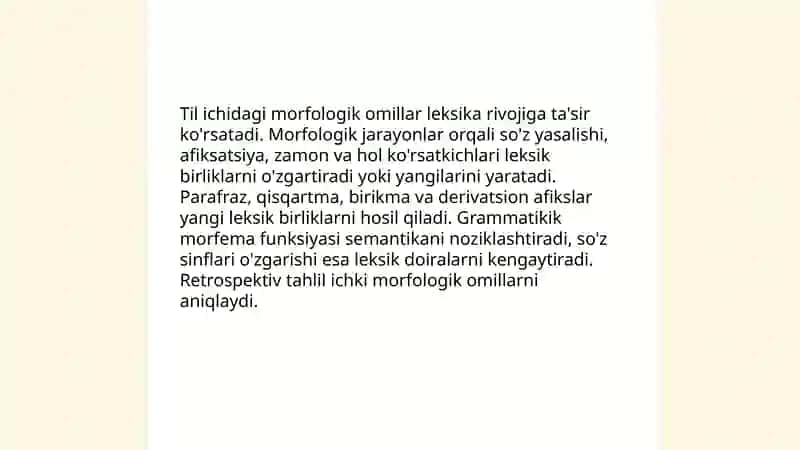 Tilning leksik taraqqiyotidagi ichki va tashqi omillar 3
