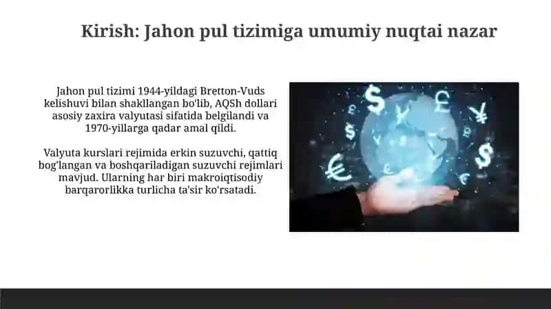 Jahon monetar tizimi 3