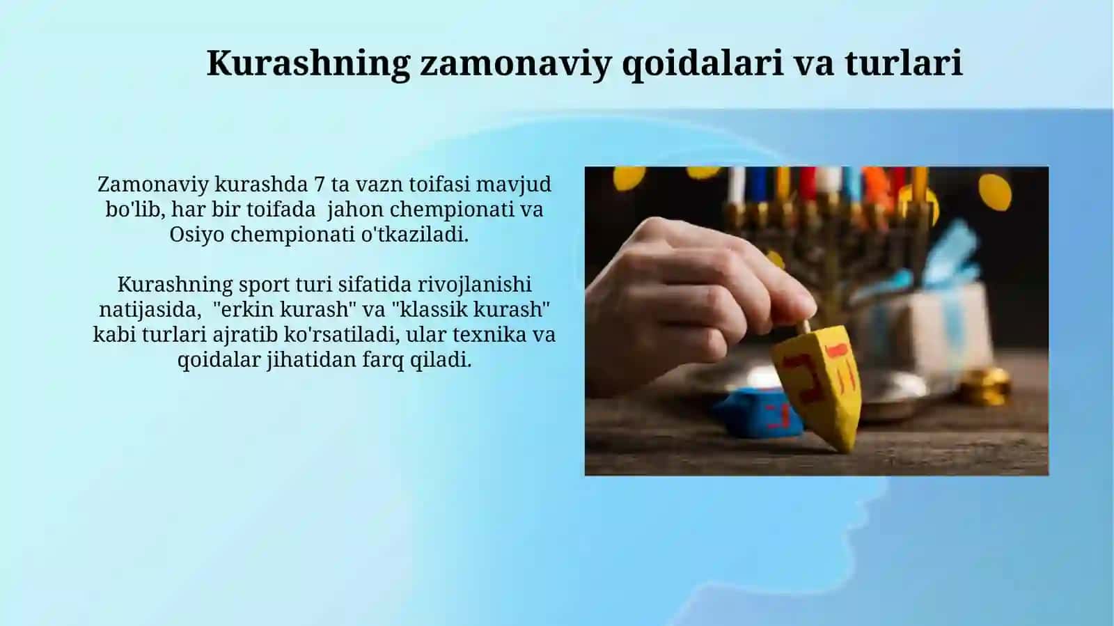 Kurashning zamonaviy qoidalari va turlari 3