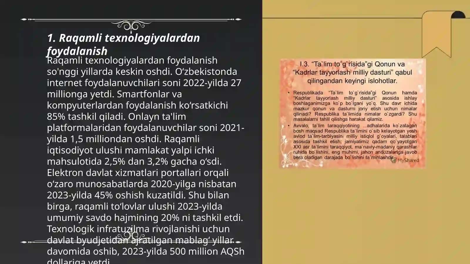 Raqamli texnologiyalardan foydalanish 3