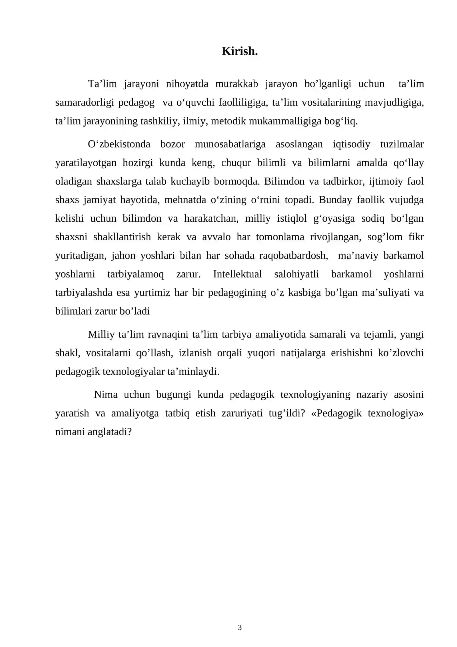Boshlang’ich sinf o’quvchilarini o’qitishda pedagogik texnologiyalardan foydalanish 3