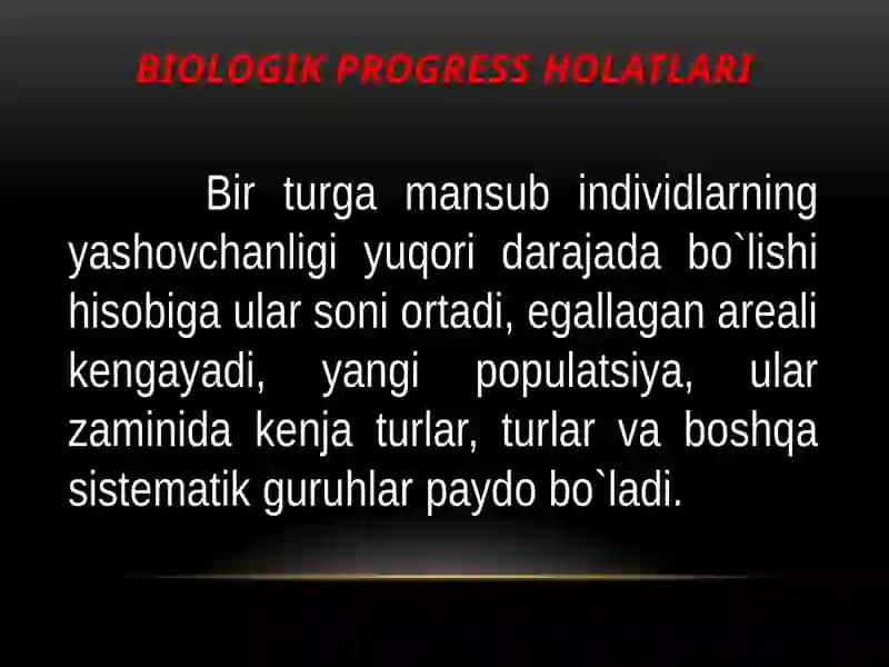 Organik olam filogenezining umumiy tavsifi 3