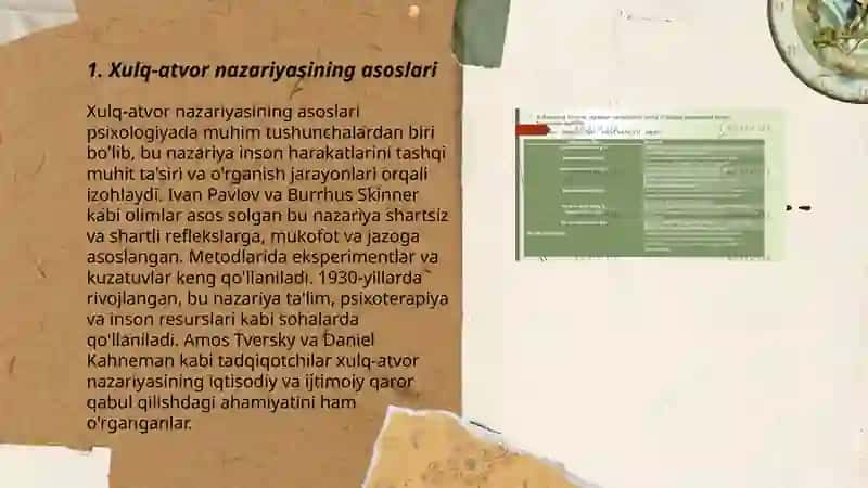 Maishiy psixologiyada xulq-atvor nazariyasi 3