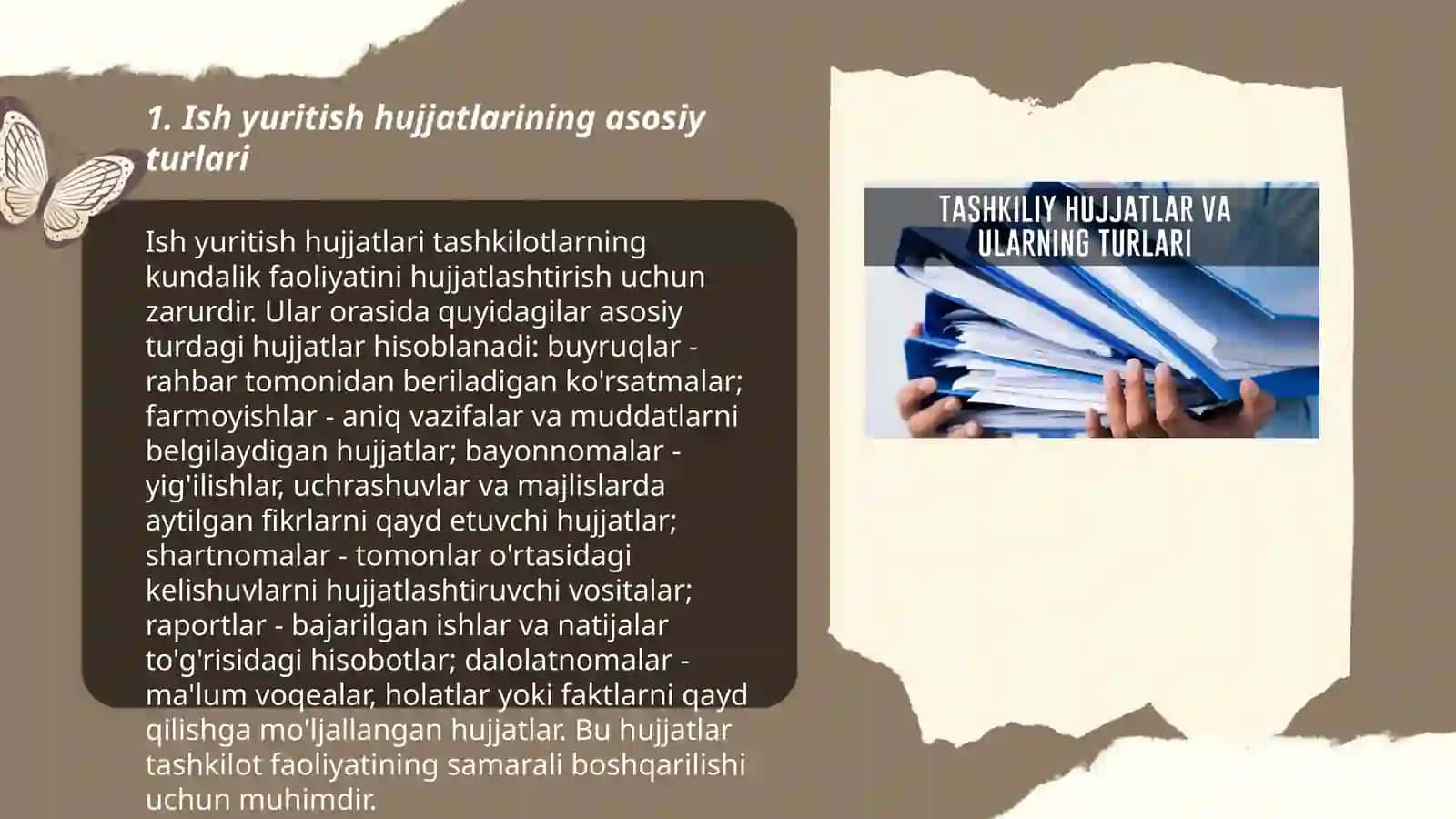 Ish yuritish hujjatlaridan namunalar tayyorlash 3