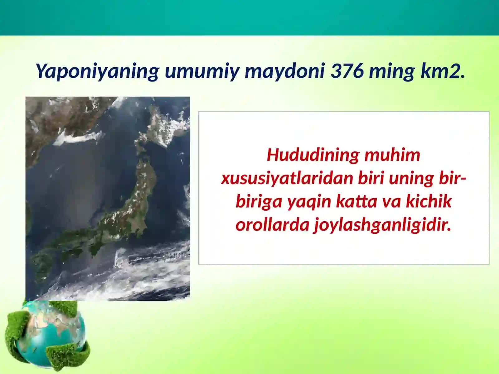 Yaponiya iqtisodiy-geografik tahlili.Tabiiy sharoiti va resurslari 3