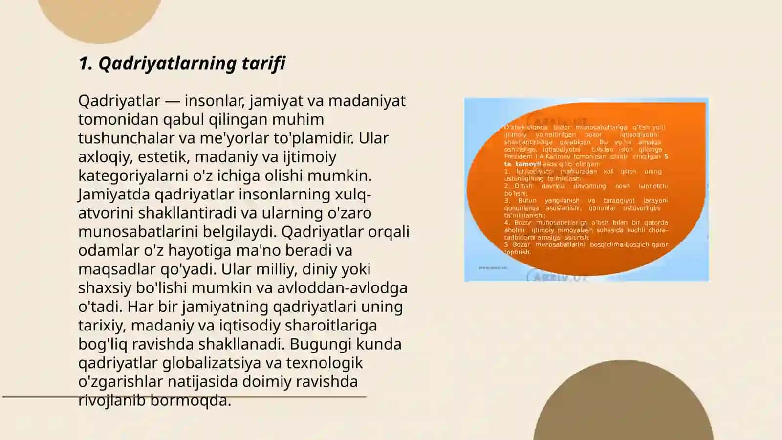 Qadriyatlar kategoriyasining mohiyati va tasnifi 3