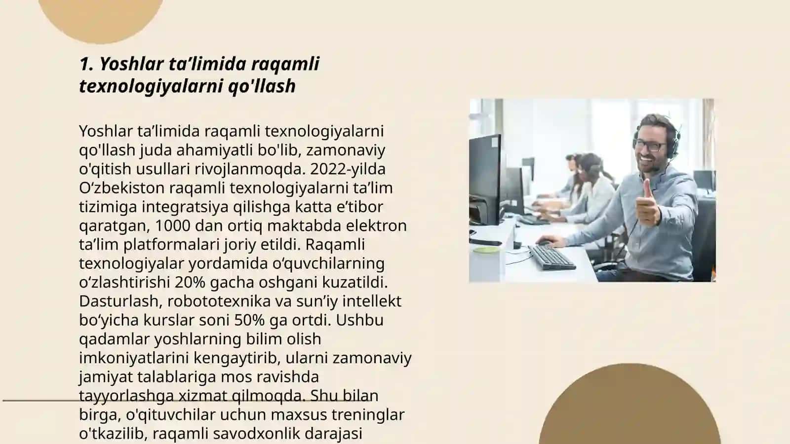 Yoshlar taʼlim -tarbiyasida zamonaviy axborot texnologiyalarining oʻrni va ahamiyati 3