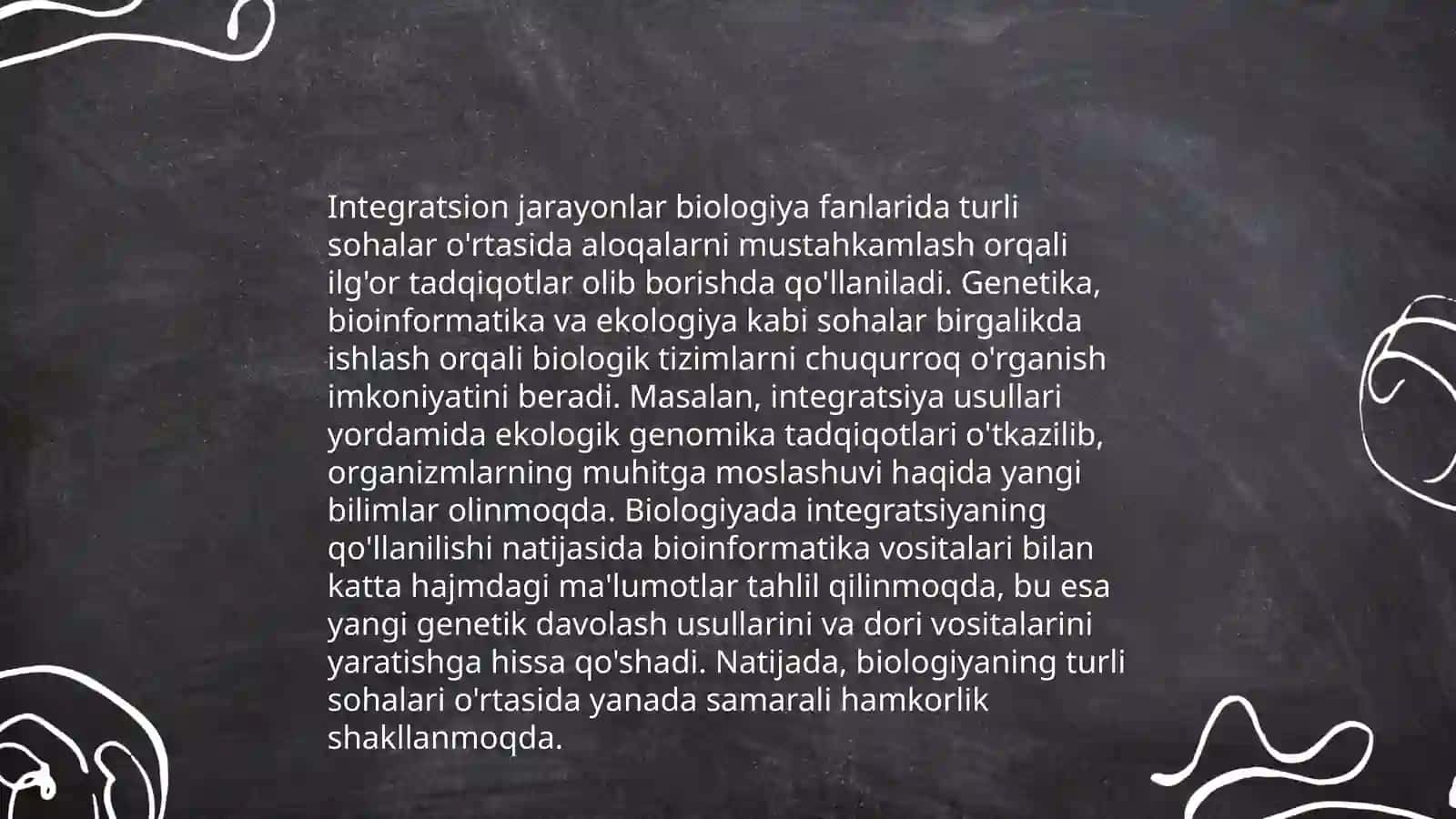 Biologiya fanlaridagi integratsion jarayonlar va uning taʼlimdagi ahamiyati 3