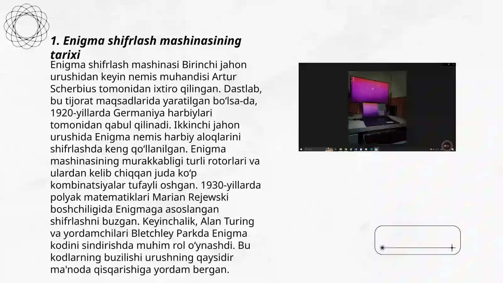 Enigma shifrlash mashinasi va uning bardoshligi 3