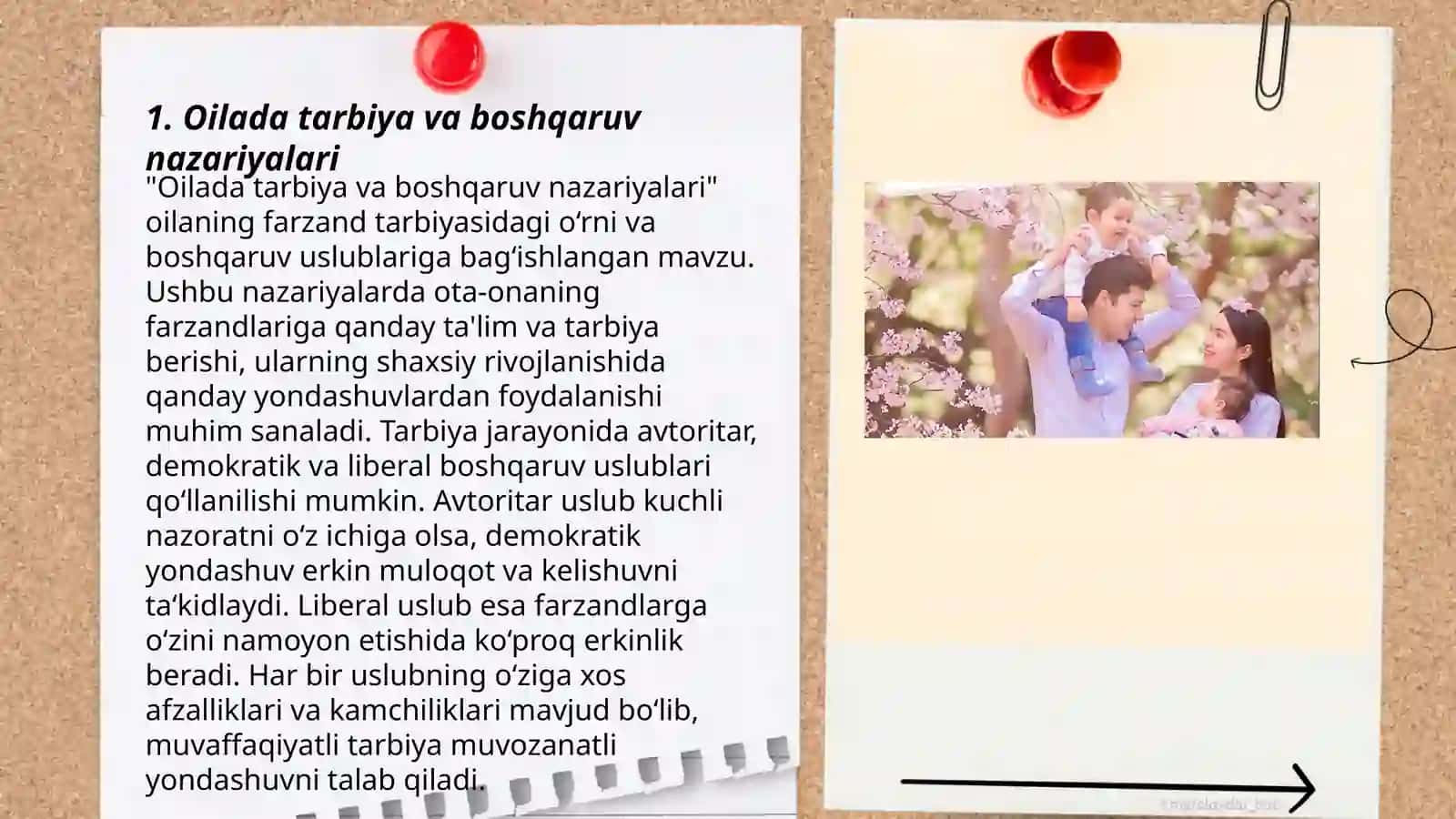 Oilada tarbiya va boshqaruv nazariyalari 3