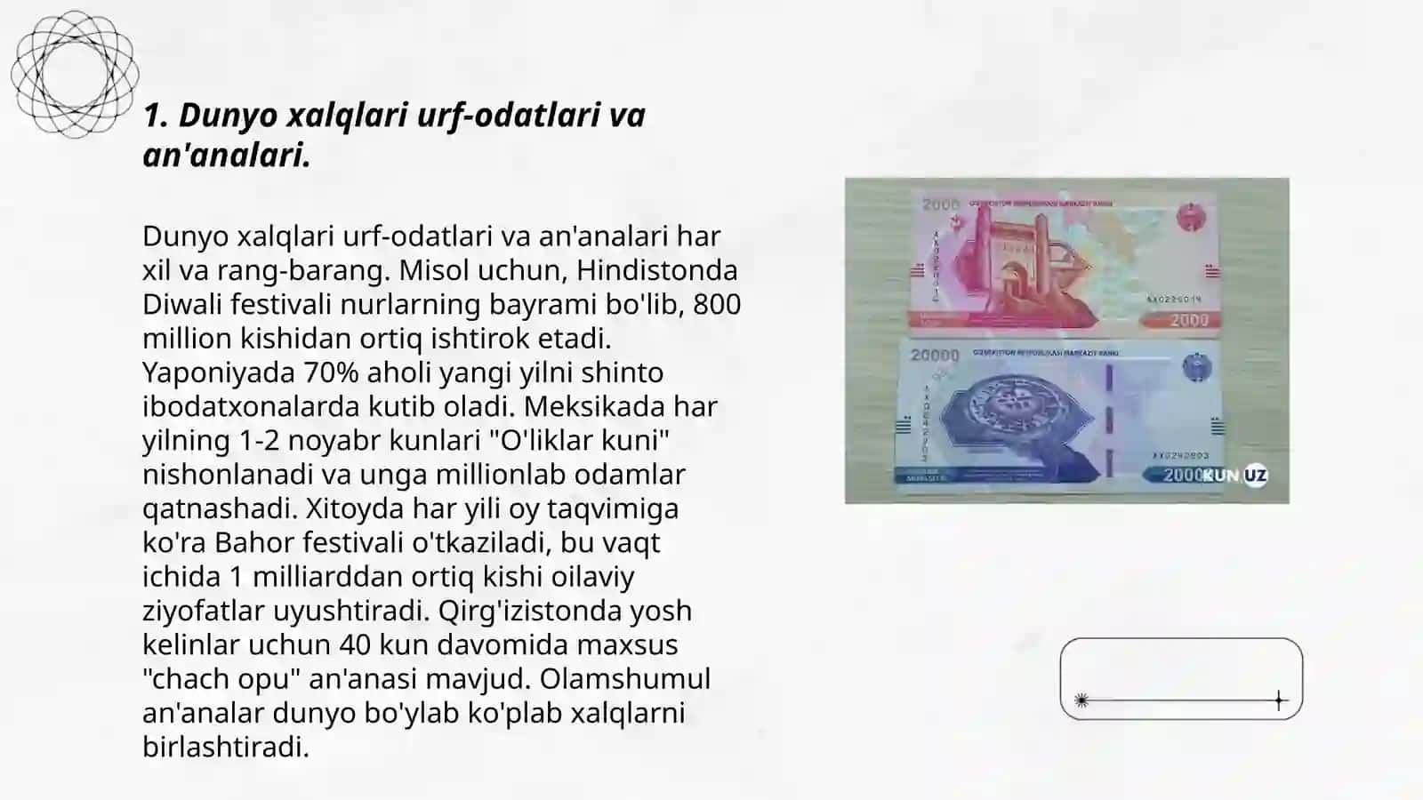 Dunyo xalqlari madaniyatida umumiylik va farqlar 3