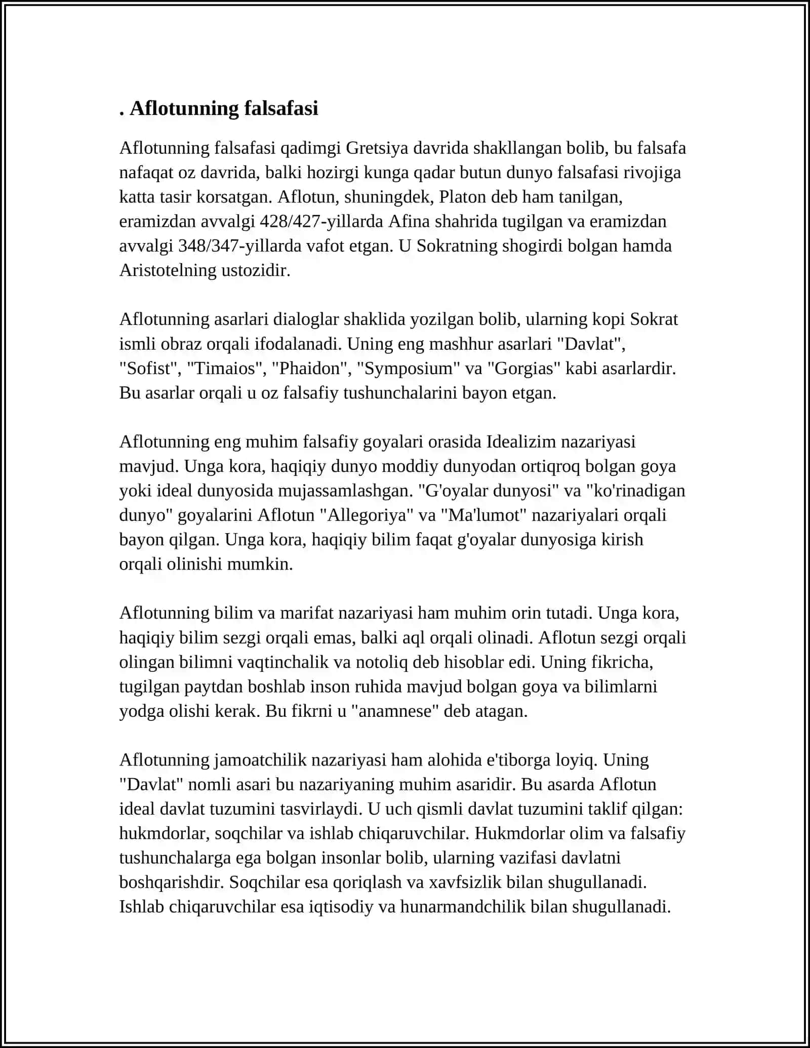 NAMDU 206/11 QADIMGI YUNON VA RIM ULIKOV ZUXRIDDIN 20 3