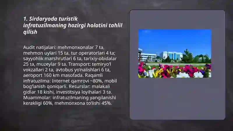 Sirdaryo turizmni rivojlantirish 3