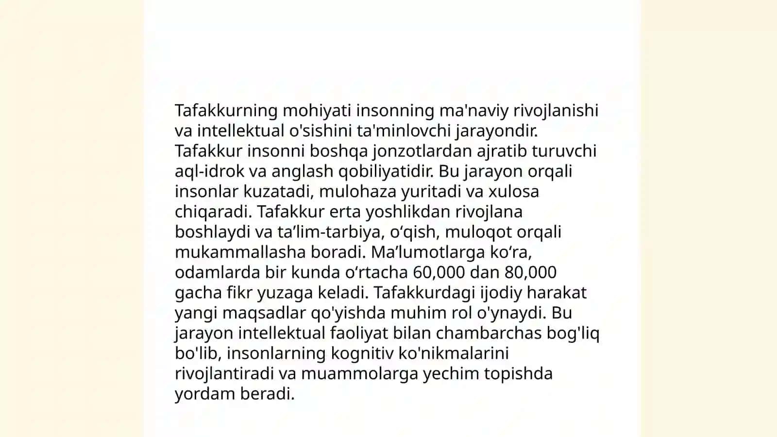 Tafakkur haqida maʼlumot 3