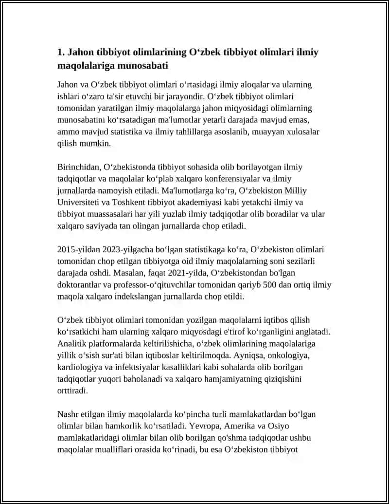 O‘zbek tibbiyot olimlari haqida dunyo fikrlari 3