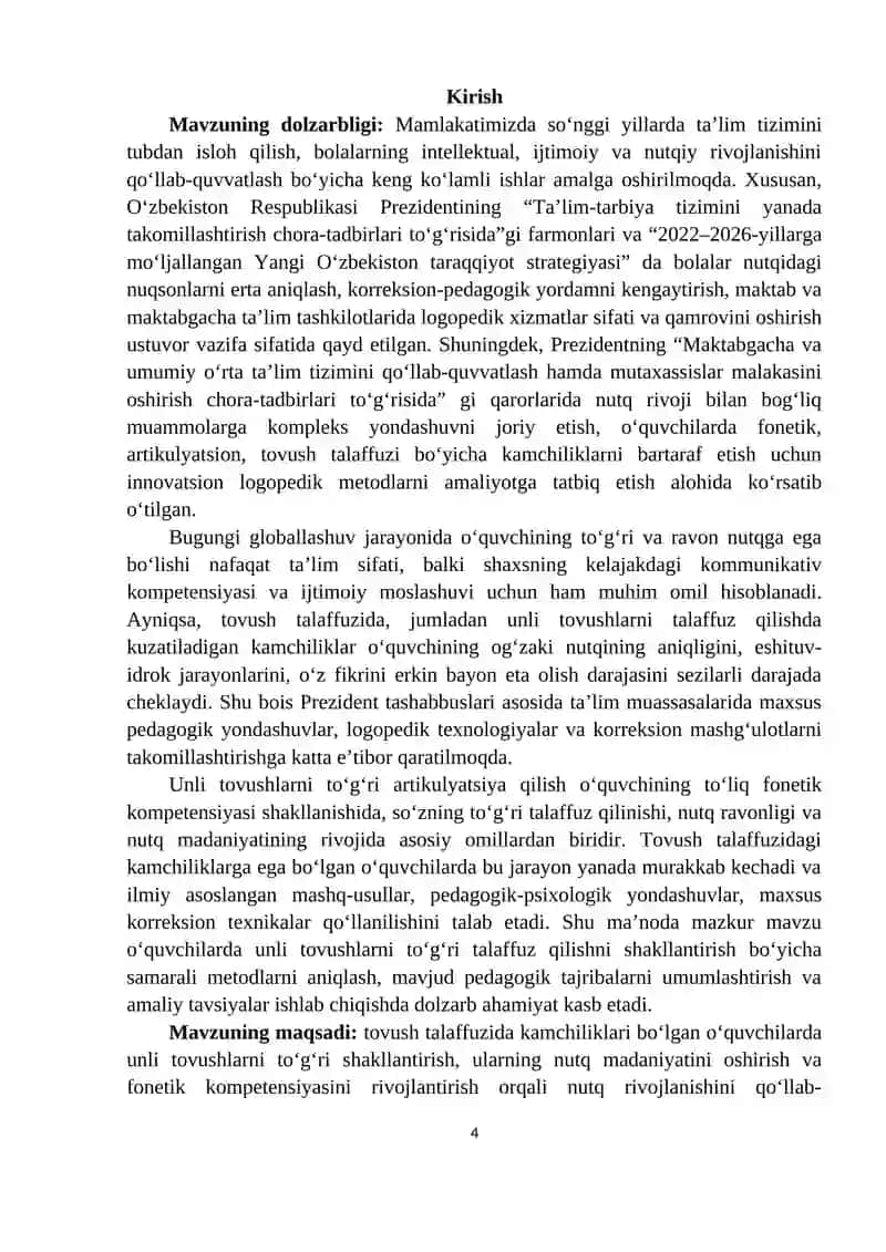 Unli tovushlar va harflar 3