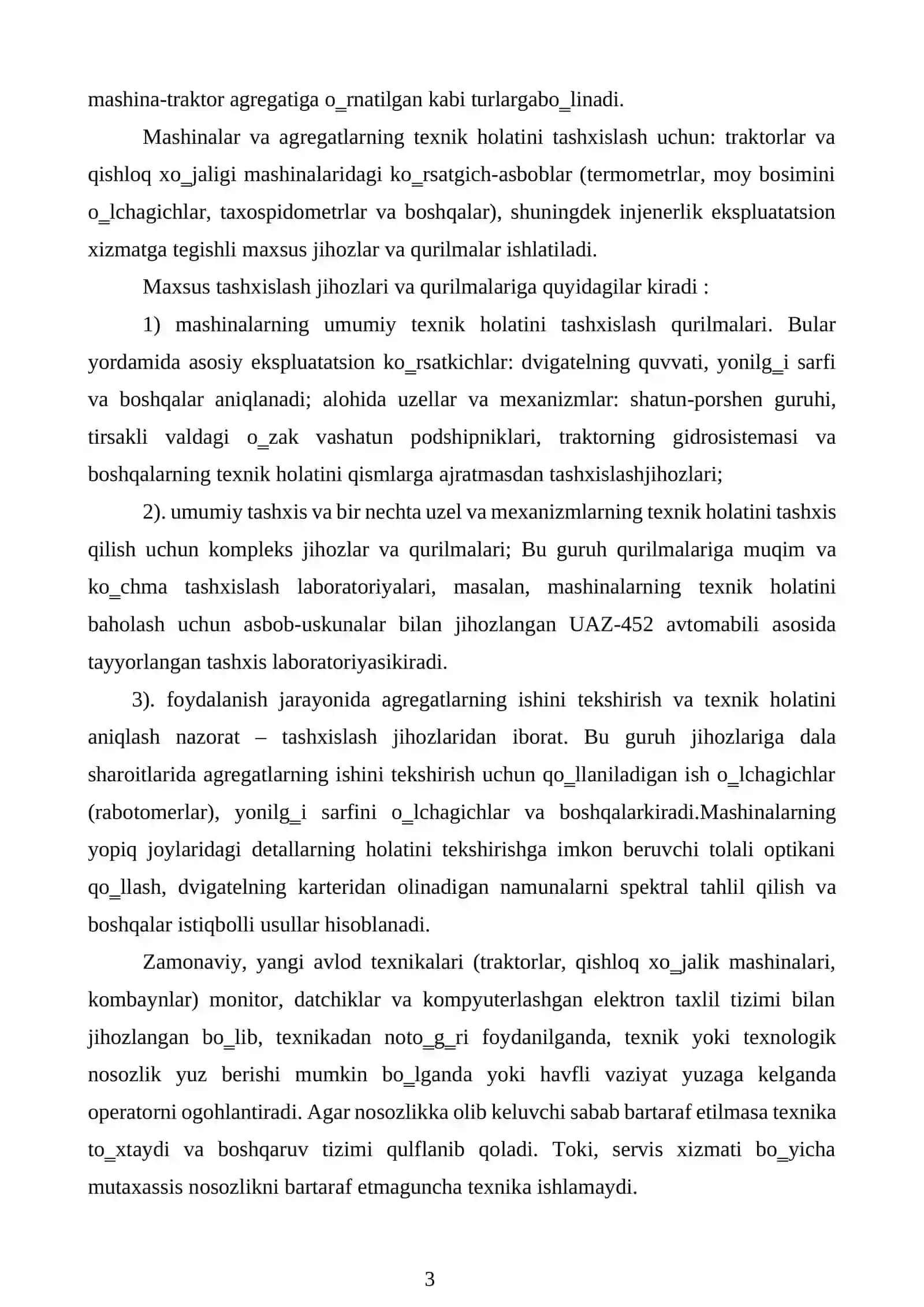 Zamonaviy jihozlar diognostikalash 3