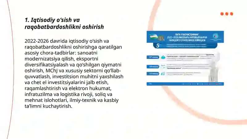 2022- 2026 - yillarga moʻjallangan Yangi Oʻzbekistonning taraqqiyot strategiyasi 3
