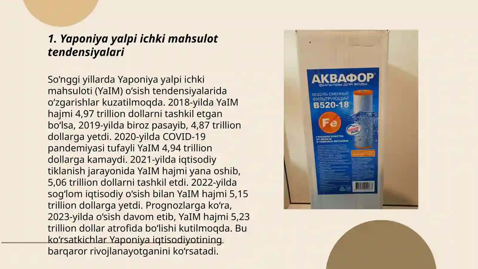 Yaponiya Yalpi Ichki Mahsulot Oxirgi 3 Yilligi 3