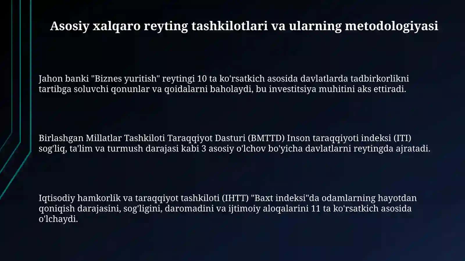 Asosiy Xalqaro Reytinglar: Tarix, Tashkilotlar va Metodologiya 3