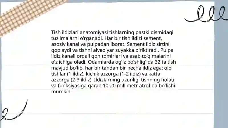 Stomatologiyada tish ildizlarida qiyin otuvchi ildiz kanallarini davolash usullari 3