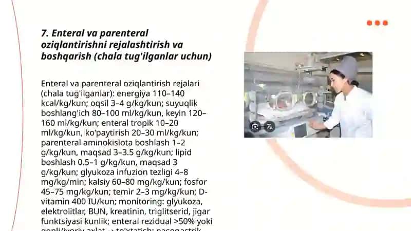 Muddatiga yetib tug'ilgan chaqaloqlarni va chala tug'ilgan chaqaloqlarni parvarish qilishda hamshiraning vazifalari 3