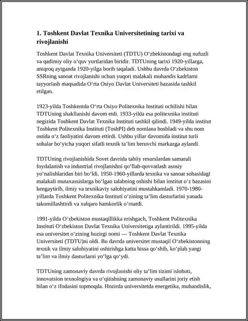 Toshkent Davlat Texnika Universiteti 3