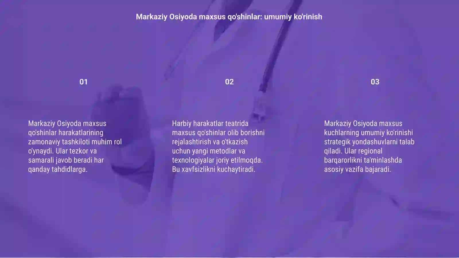 Maxsus qo'shinlar harakati 3