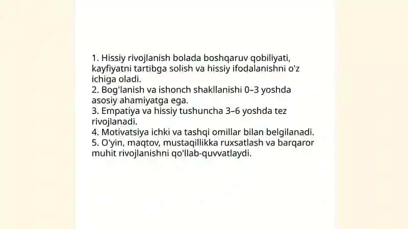 Maktabgacha yosh davrida psixik rivojlanish 3