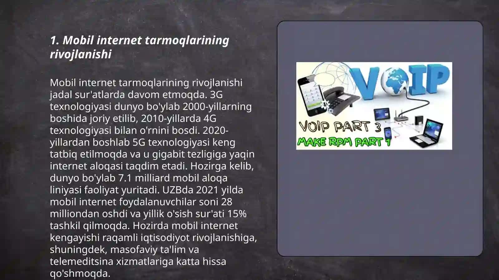 Mobil internet tarmoqlari 3