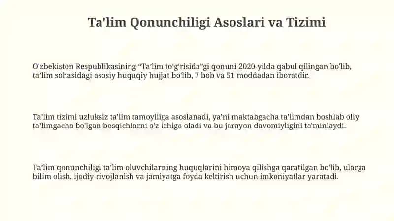 Ta'lim qonuniyatlari va tamoyillari 3