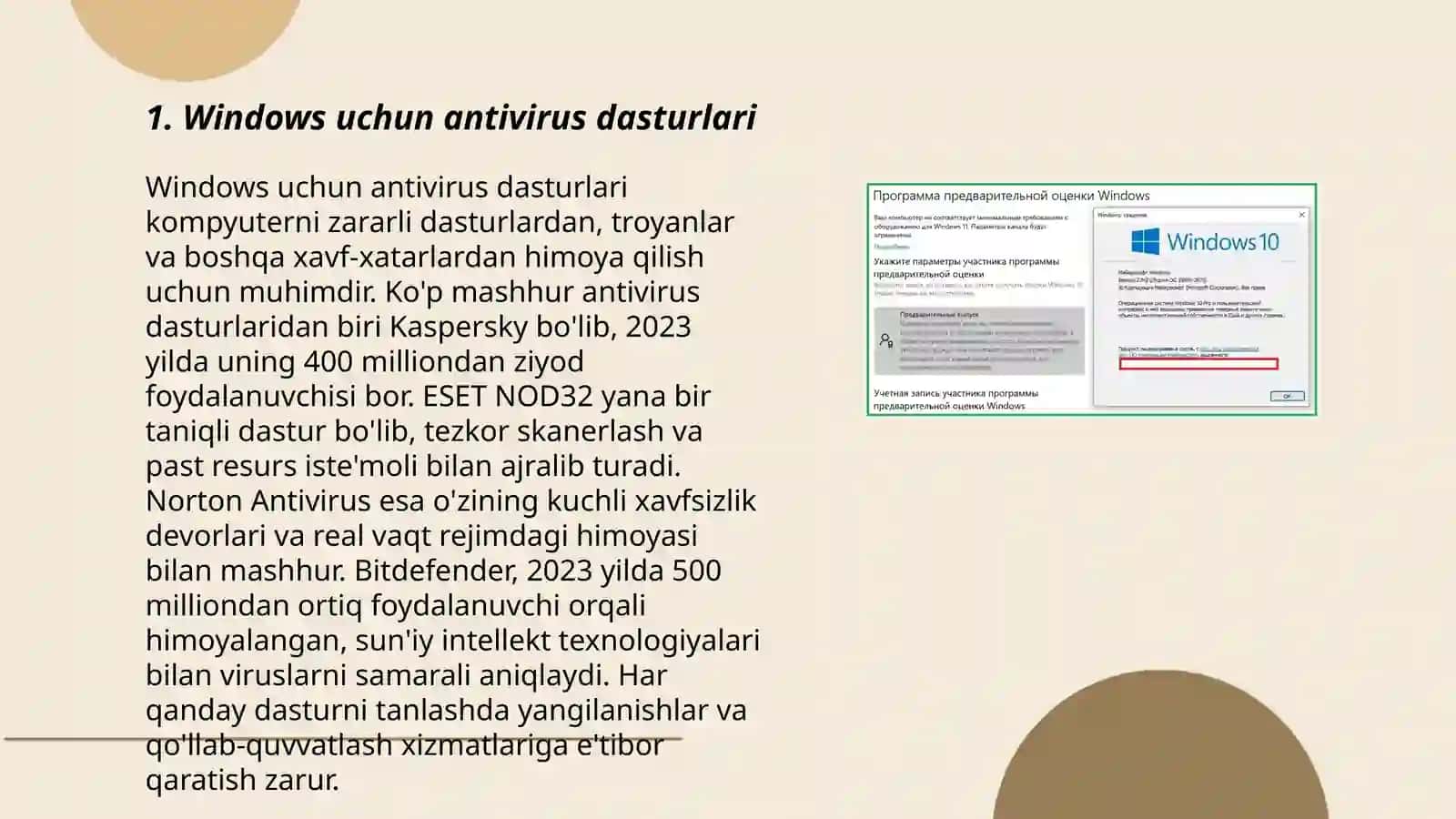 Windowsning qo’shimcha dasturlari 3