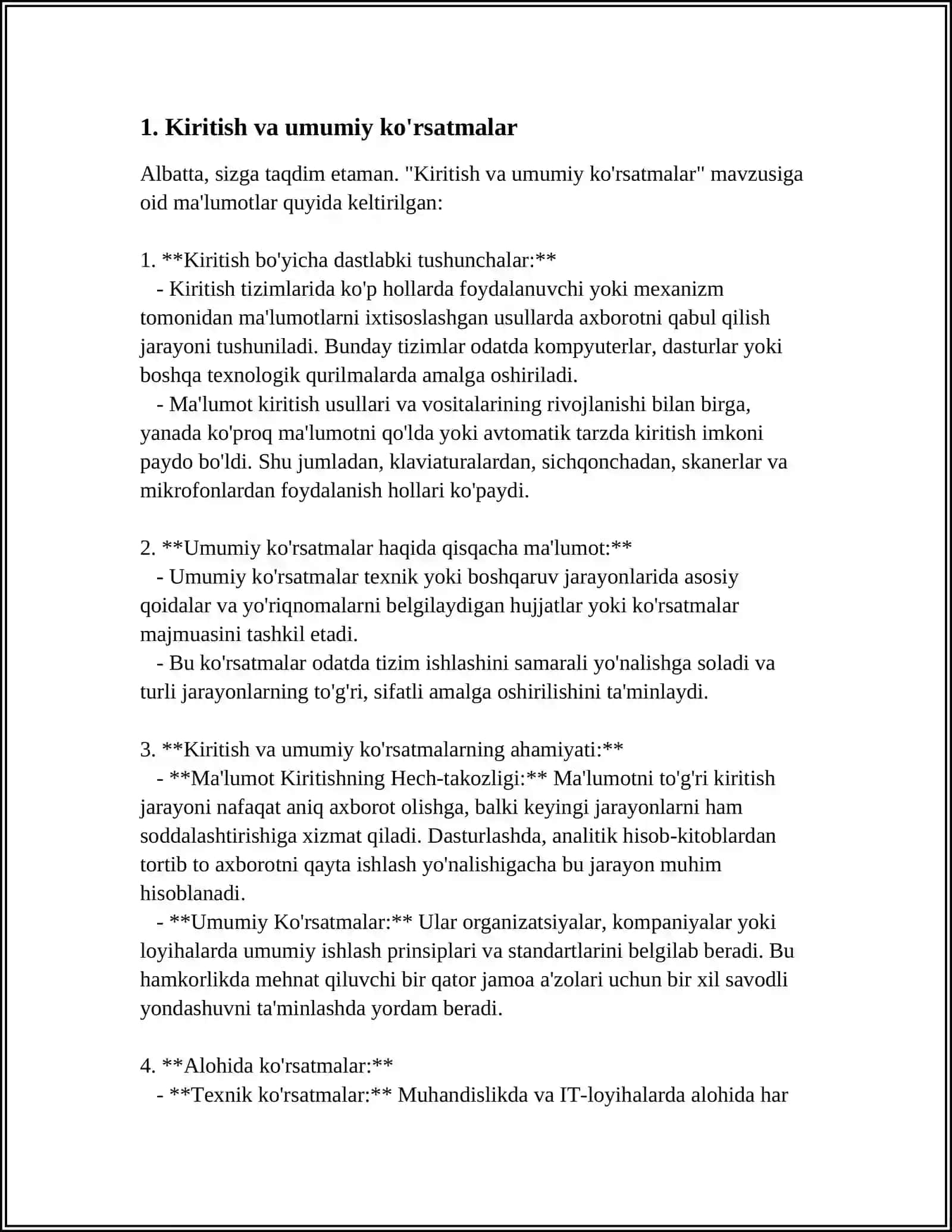 KAMUNIKATIV TURLI SOHALARDAGI FOALIYATI NATIYJALARINI SAMARALI NAMOYISH ETISH. TAQDIMOT ISHLASH JARAYONLARI 3