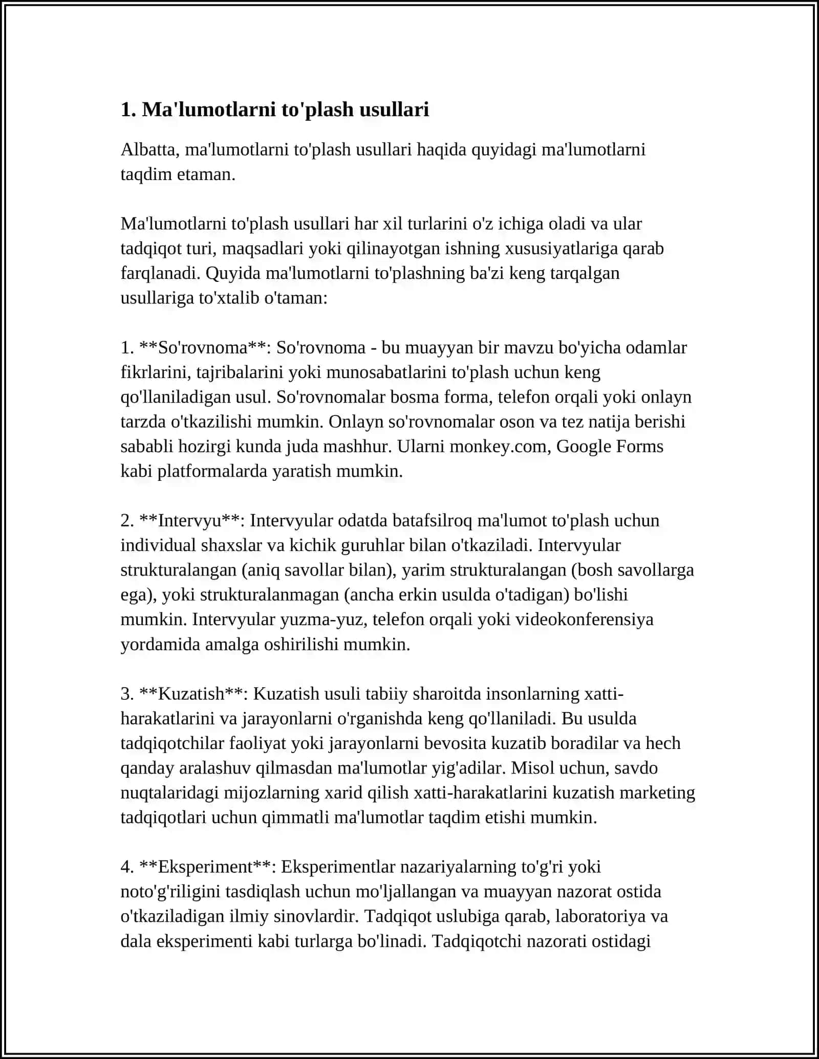 MATEMATIK STATISTIKA ELEMENTLARIGA DOIR AMALIY TOPSHIRIGLARNI BAJARISH 3