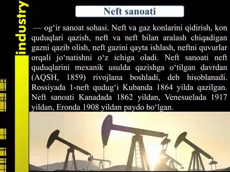 Neft to’g’risida umumiy ma’lumotlar 3